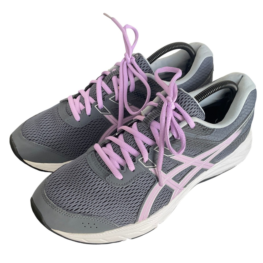 ASICS Gel-Contend 6 Womens Running Shoes Gray Lavender 1012A570 Size 11